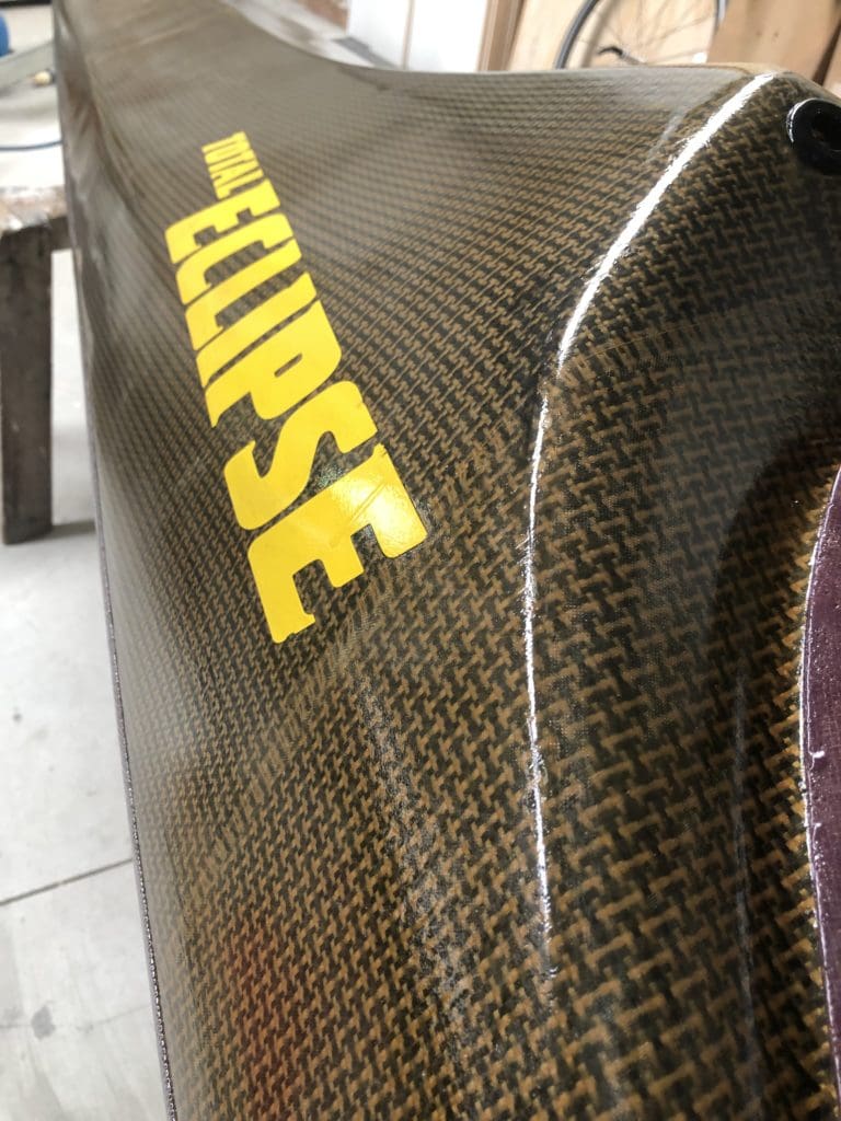 Specialised ebike frame tidy up Carbon Fibre Repairs